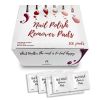 Nail Polish Remover Pads Pack of 100 Nail Polish Remover Wipes 2 ply Ethyl Acetate Fingernail Polish Remover Pads Non Acetone Advanced Nail Polish Rem